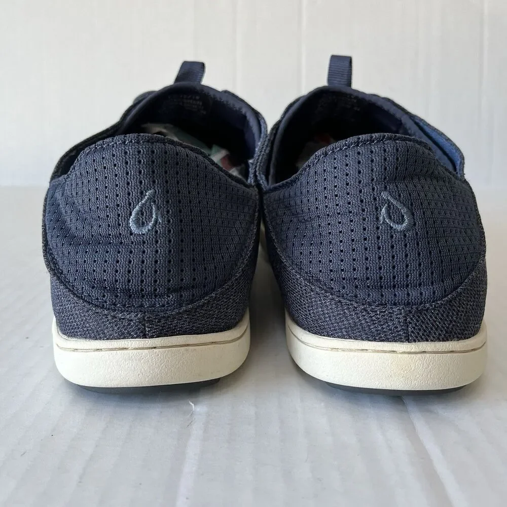 OluKai Nohea Moku Boat Shoes Mens Sz 11 Slip On Breathable Mesh Barefoot Comfort